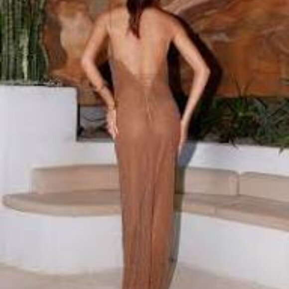 Peppermayo Zuella Beaded Maxi Dress- Chocolate - Picture 4 of 4